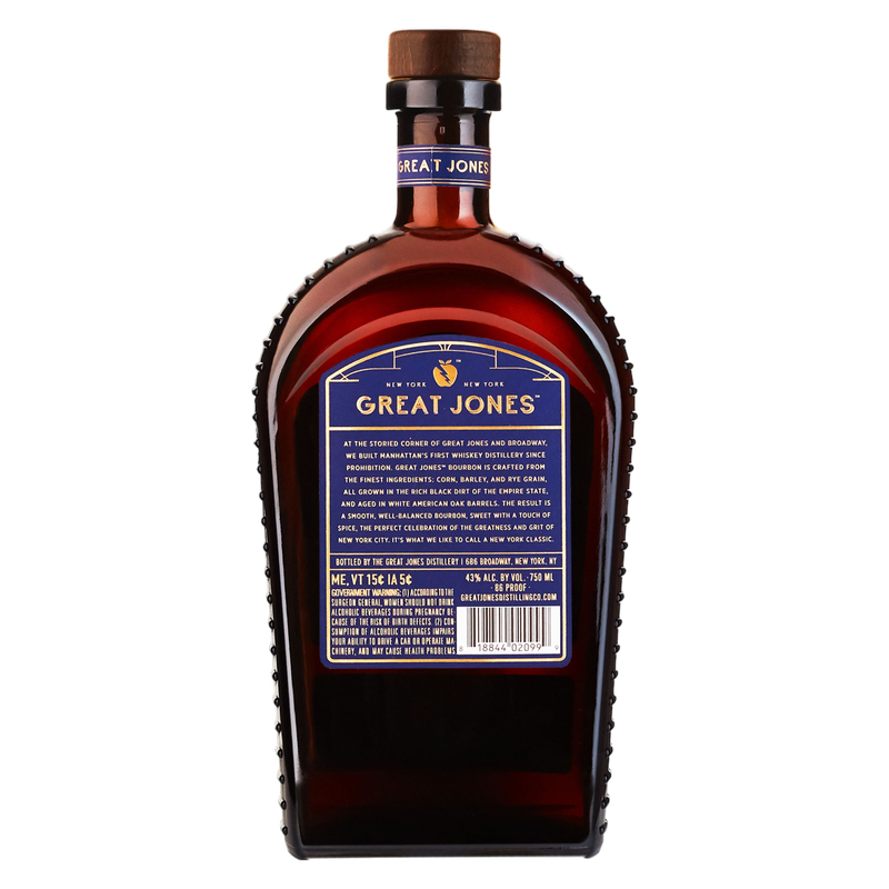 Great Jones Straight Bourbon Whiskey 750ml (86 Proof)