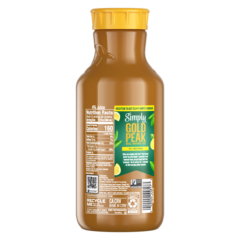 Simply Gold Peak + Lemonade 52oz Btl