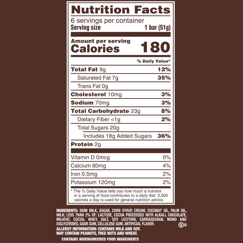 MILKY WAY Caramel and Chocolate Ice Cream Bars, 6 Pack, 2 Oz Bars