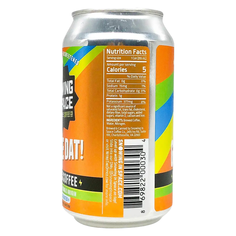 Snowing in Space Gimme Dat Nitro Cold Brew Coffee 12oz Can