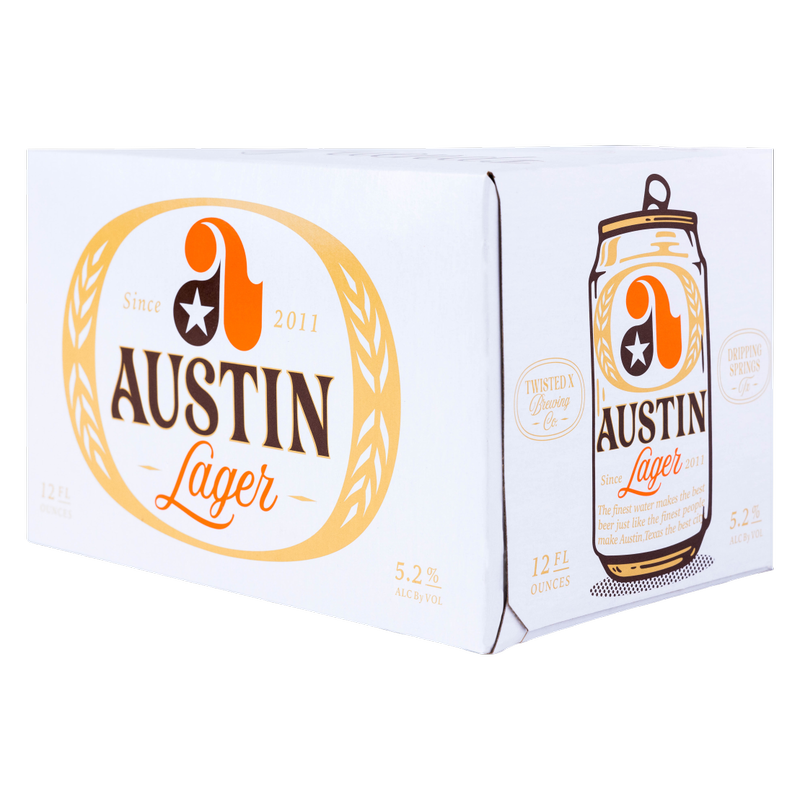 Twisted X Austin Lager 6pk 12oz Can 5.2% ABV