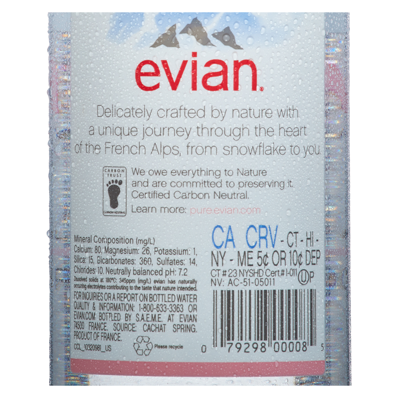 Evian Natural Spring Water 500ml Btl