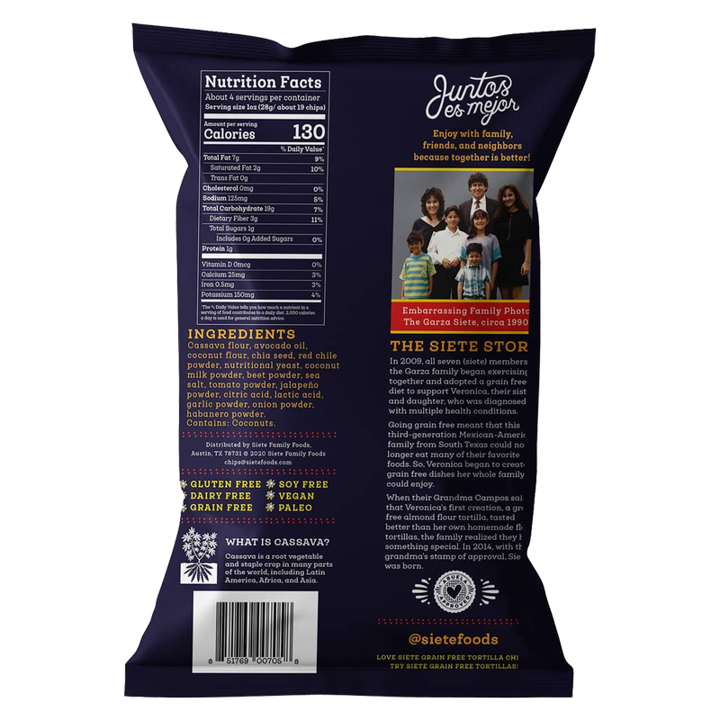 Siete Fuego Tortilla Chips 4oz