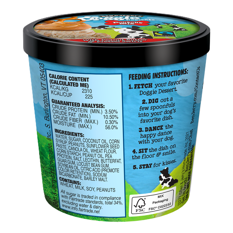 Ben & Jerry's Doggie Desserts Pontch's Mix Peanut Butter & Pretzel 4oz