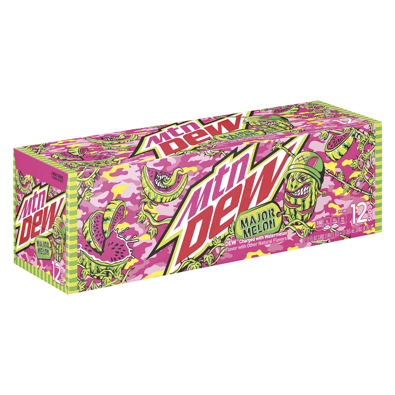 Mountain Dew Major Melon 12pk 12oz Can