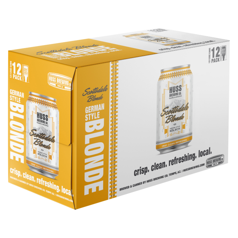 Huss Brewing Scottsdale Blonde Ale 12pk 12oz Can