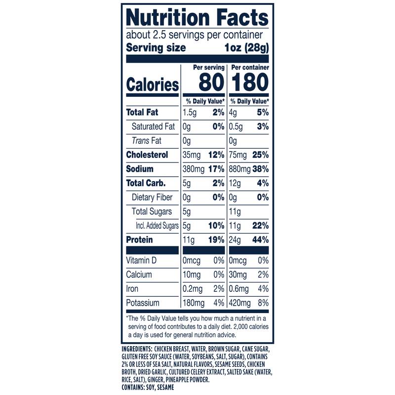 Lorissa's Kitchen Ginger Teriyaki Chicken Strips 2.25oz