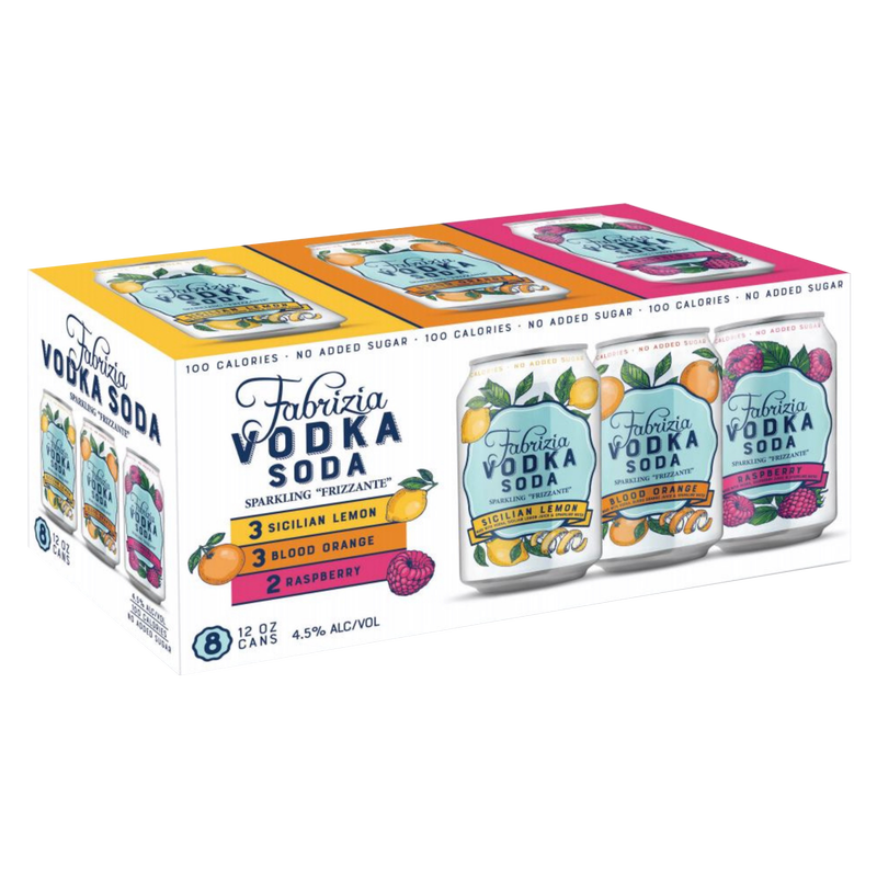 Fabrizia Vodka Soda 8PK 355ML (9 Proof)