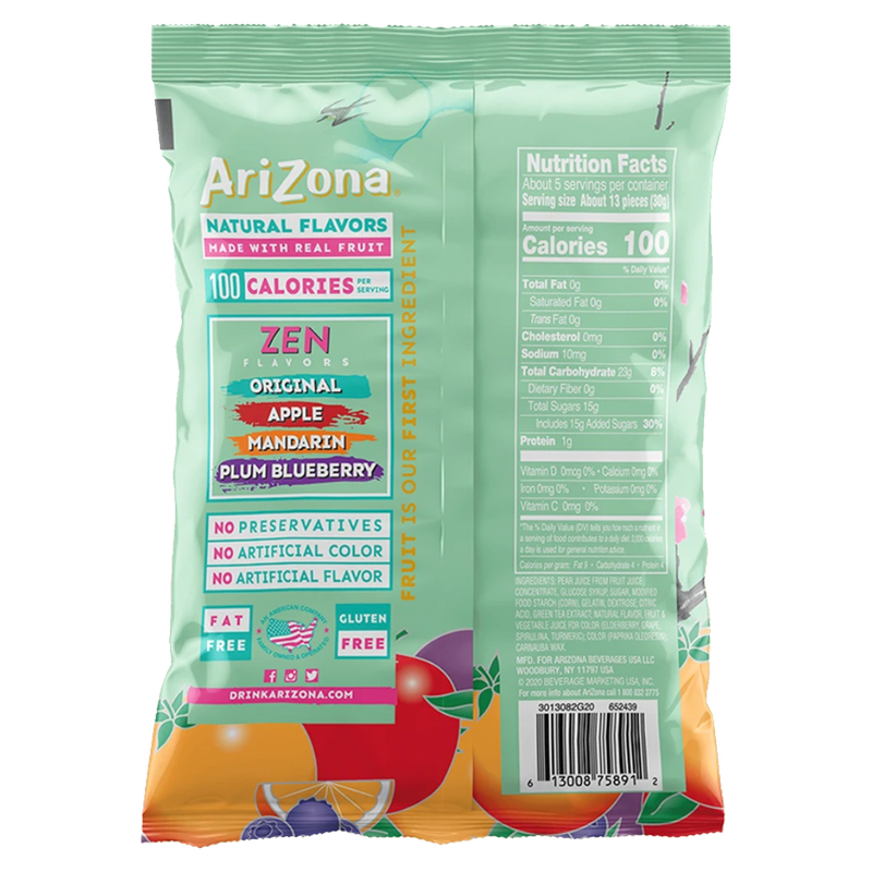 Arizona Green Tea Fruit Snacks 5oz