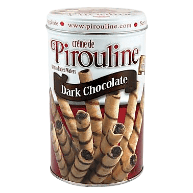 Creme De Pirouline Dark Chocolate Artisan Rolled Wafers 14oz