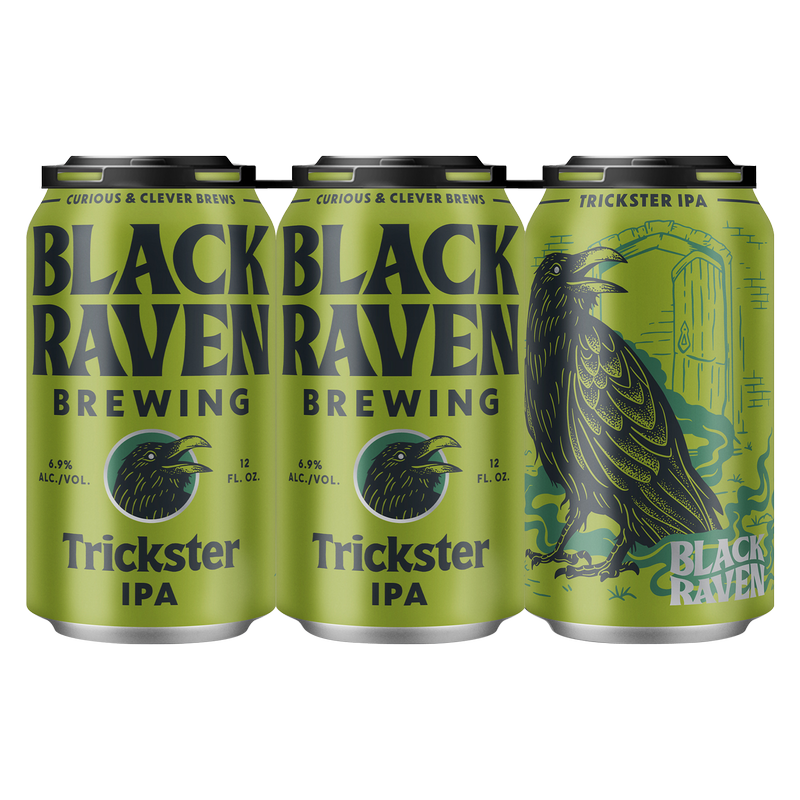 Black Raven Trickster IPA 6pk 12oz Can 6.9% ABV