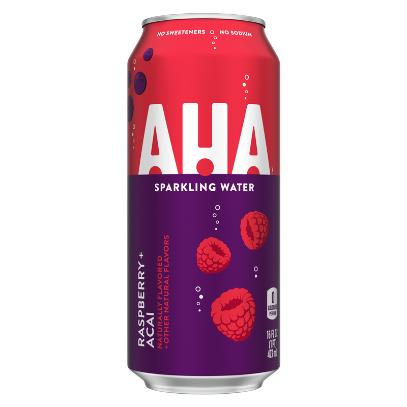 AHA Raspberry Acai Sparkling Water 16oz Can