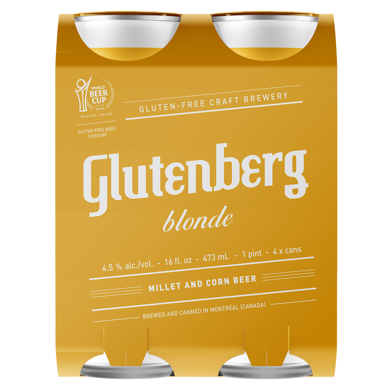Glutenberg Blonde Ale Gluten Free 4pk 16oz Can