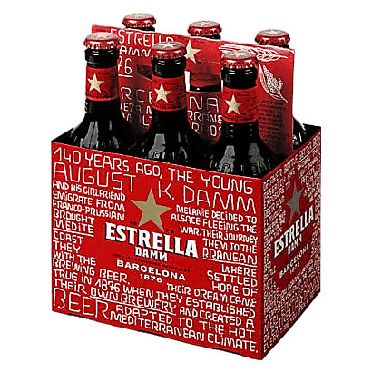 Estrella Damm Lager 6pk 12oz Btl