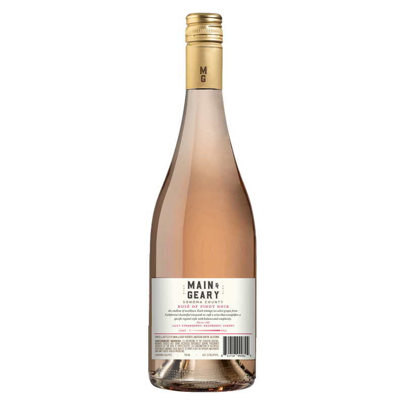 Main & Geary Rose of Pinot Noir 750ml
