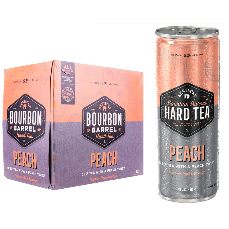 Lexington Brewing Kentucky Bourbon Barrel Hard Tea Peach 6pk 12oz Can 5.2% ABV