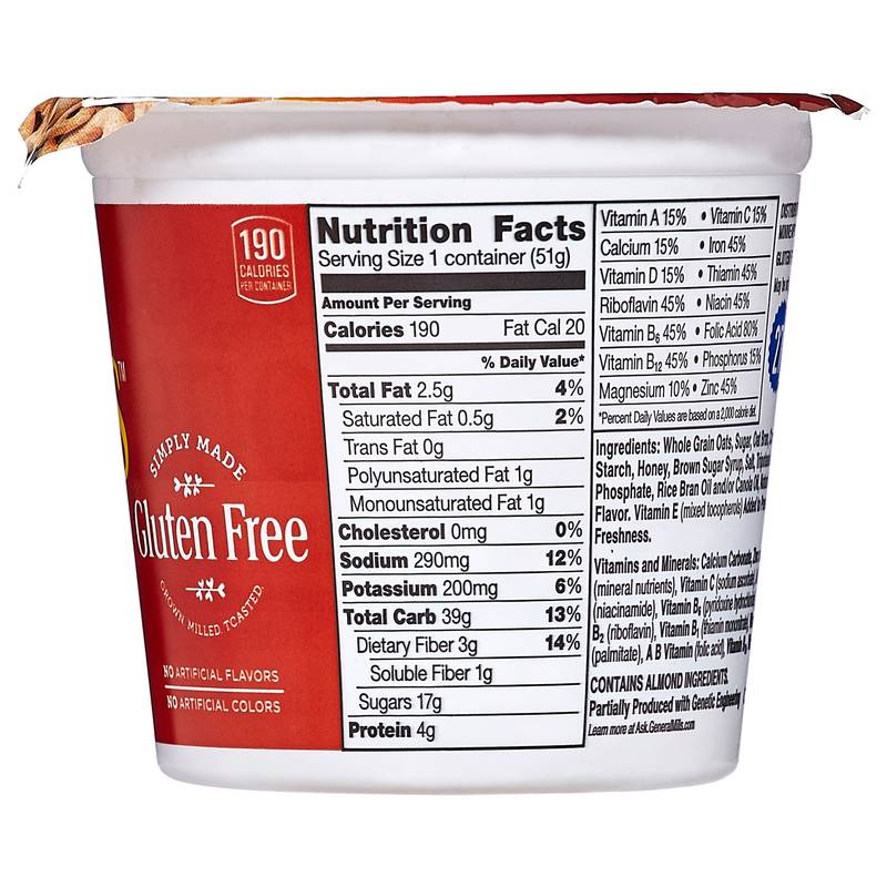 General Mills Honey Nut Cheerios Cereal Cup1.8oz