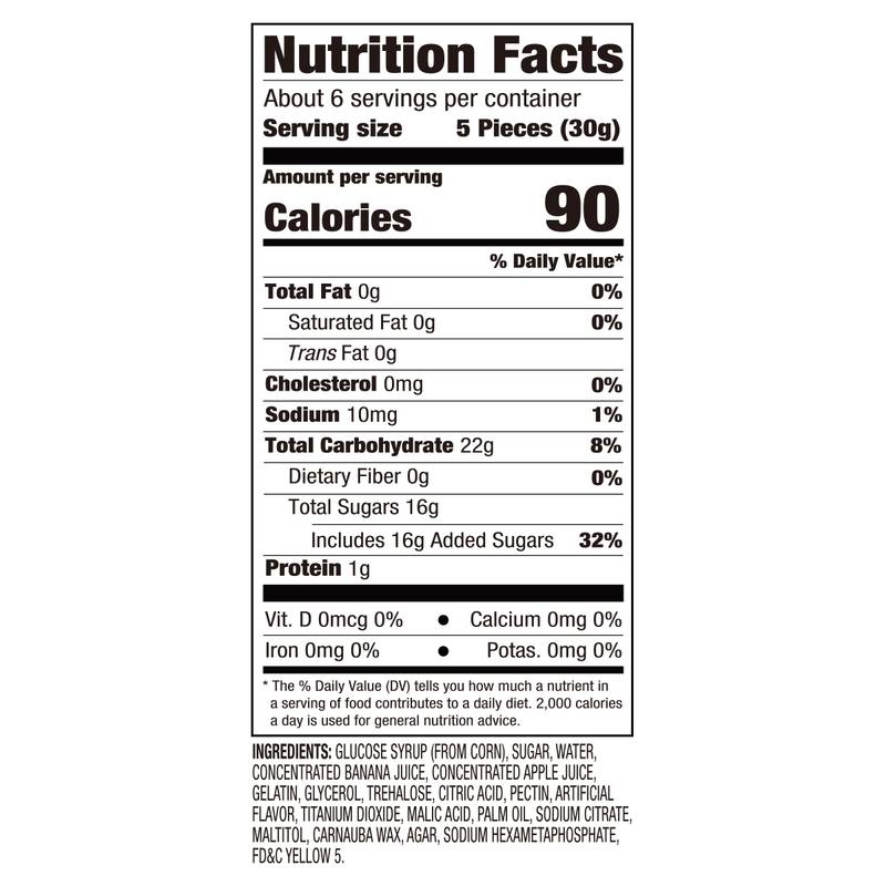 Amos Peelerz Gummy Banana, 6oz