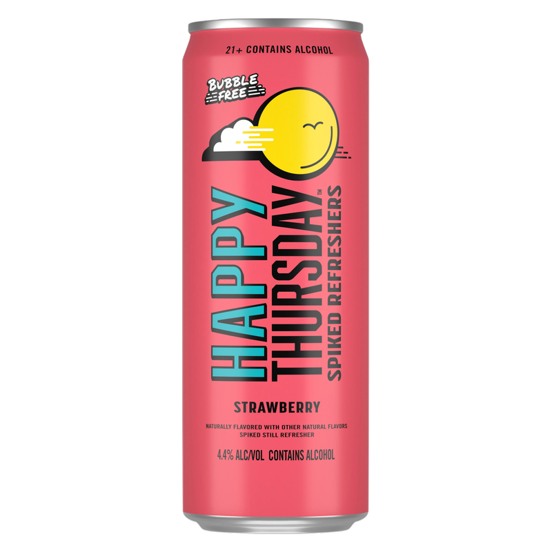 Happy Thursday Strawberry 24oz Can 4.4% ABV