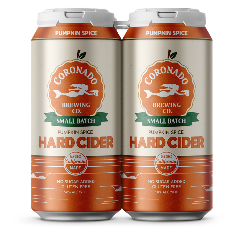 Coronado Seasonal Cider - Pumpkin Cider (4PKC 16 OZ)