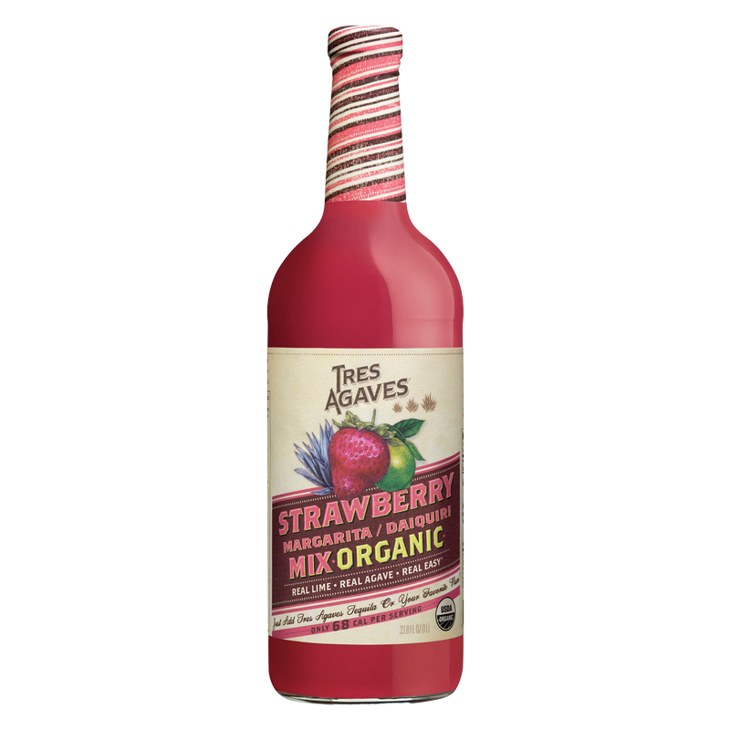 Tres Agaves Organic Strawberry Margarita Mix 1L Btl