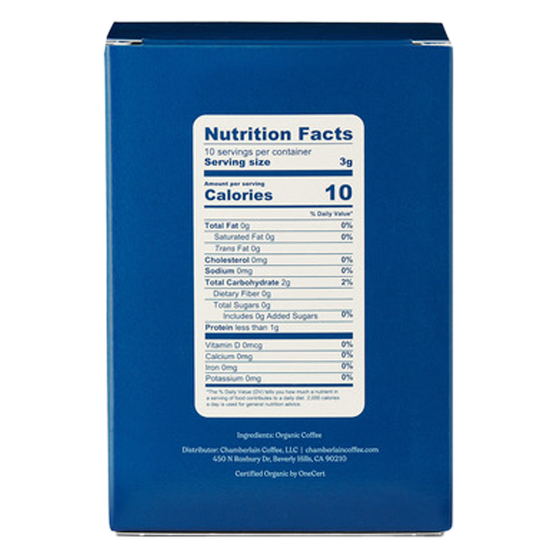 Chamberlain Coffee Wildcat Instant Coffee Sticks 10ct