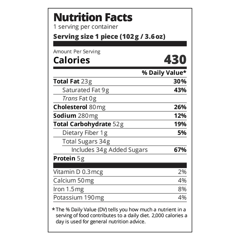 Sweet Sam's Coffee Streusel Cake - 3.6oz