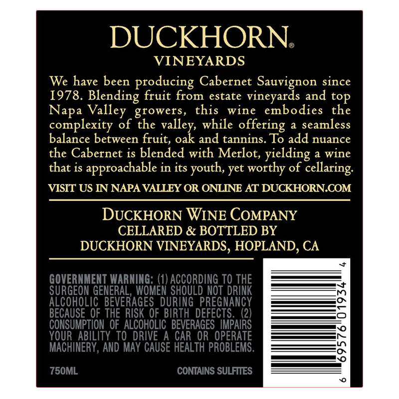 Duckhorn Cabernet Sauvignon 750ml