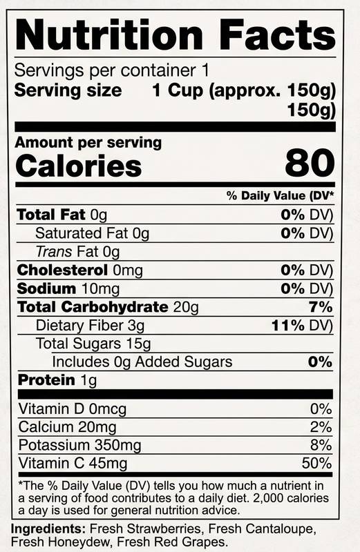 Fresh Mixed Fruit Cup - 12oz