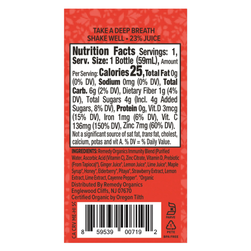 Remedy Organics Protect Wellness Shot 2oz