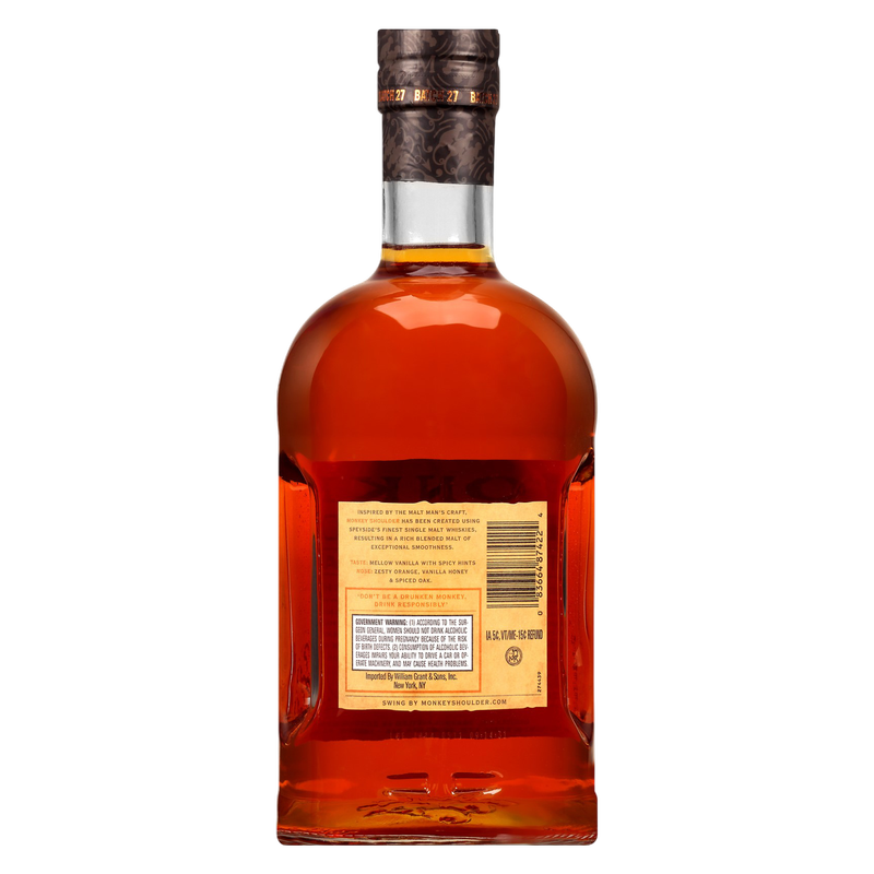 Monkey Shoulder Whiskey 1.75L (80 Proof)