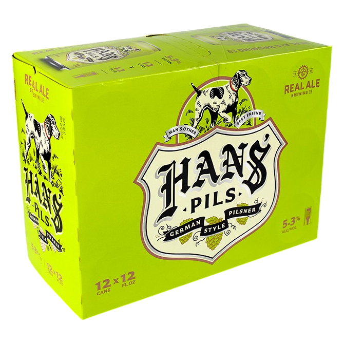 Real Ale Brewing Hans Pilsner 12pk 12oz Can