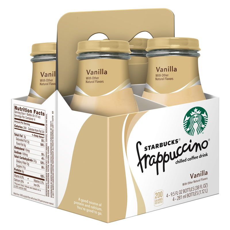 Starbucks Vanilla Frappuccino 4pk 9.5oz Btl