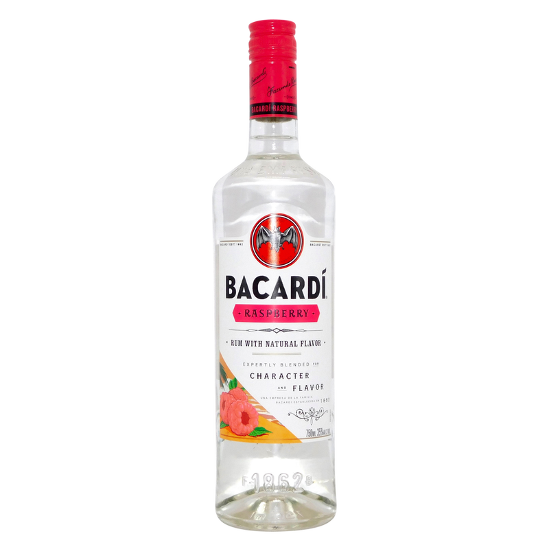 Bacardi Raspberry Flavored Rum 750 Ml