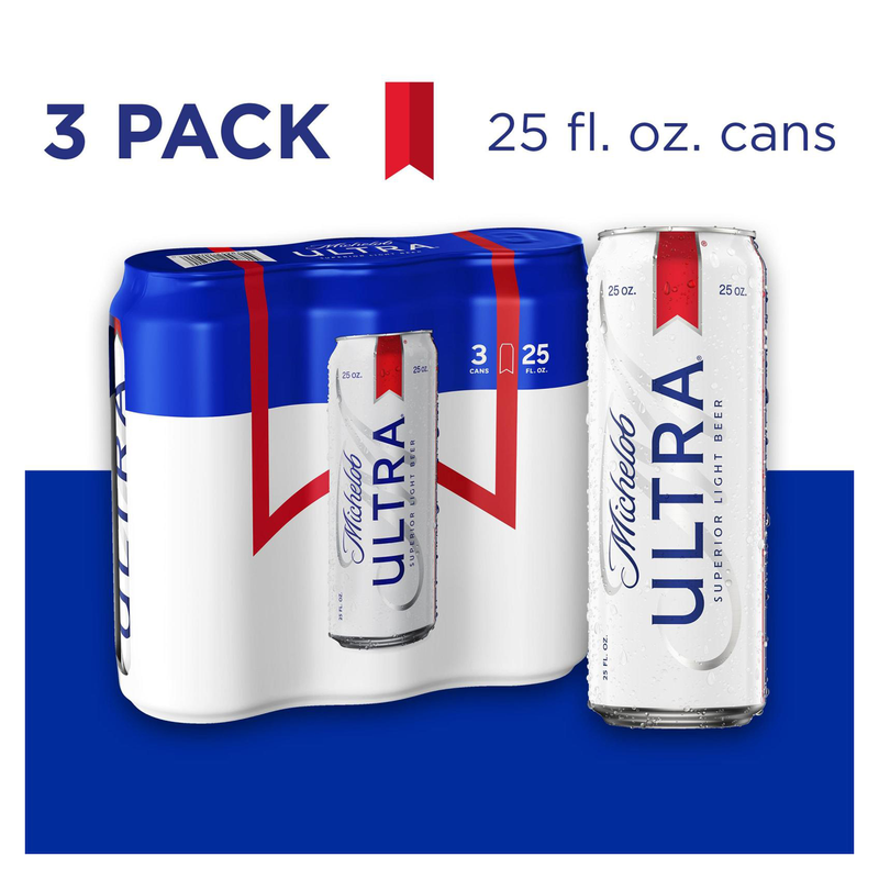 Michelob Ultra 3pk 25oz Can