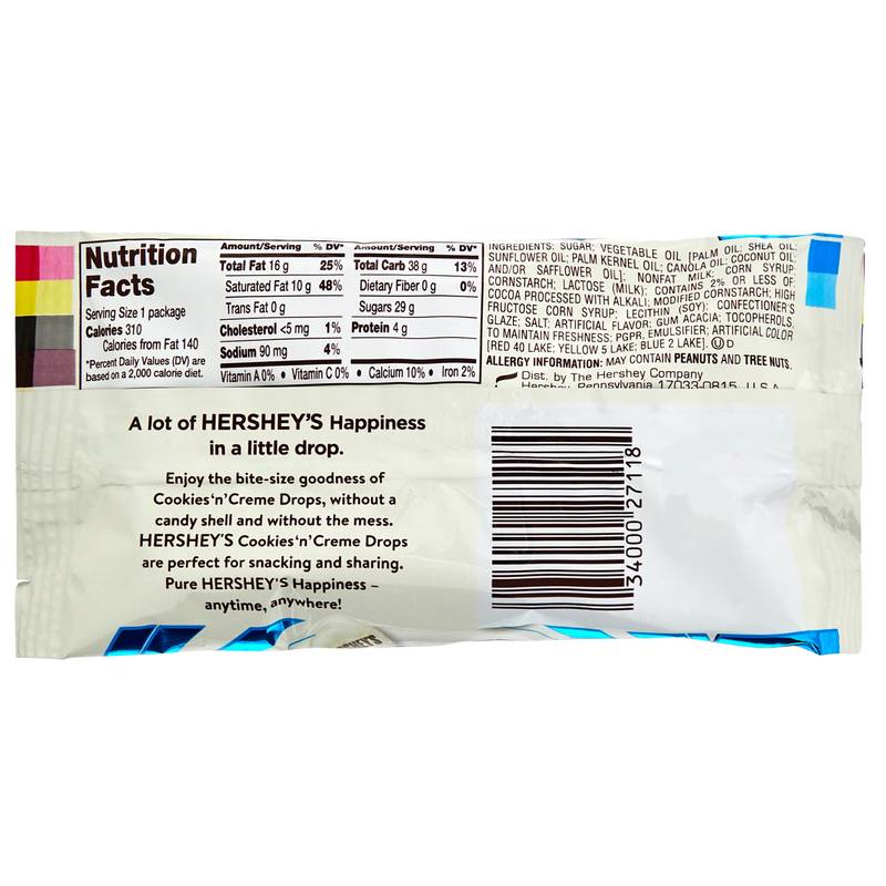 Hershey's Drops Cookies & Creme King Size 2.1oz