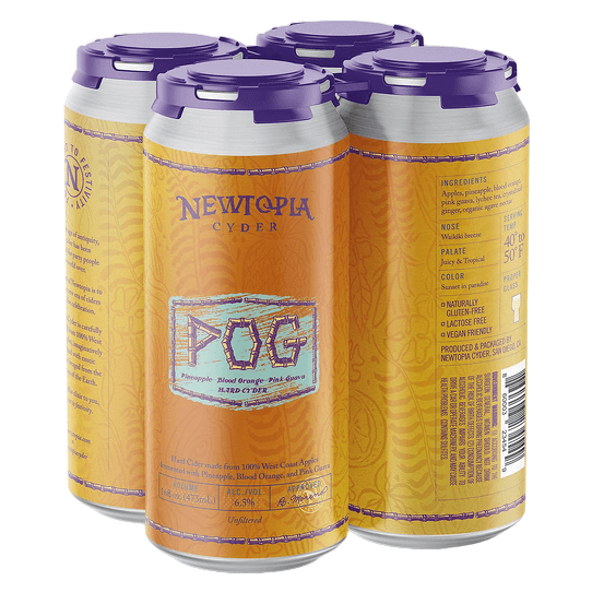 Newtopia Cyder POG 4pk 16oz Can