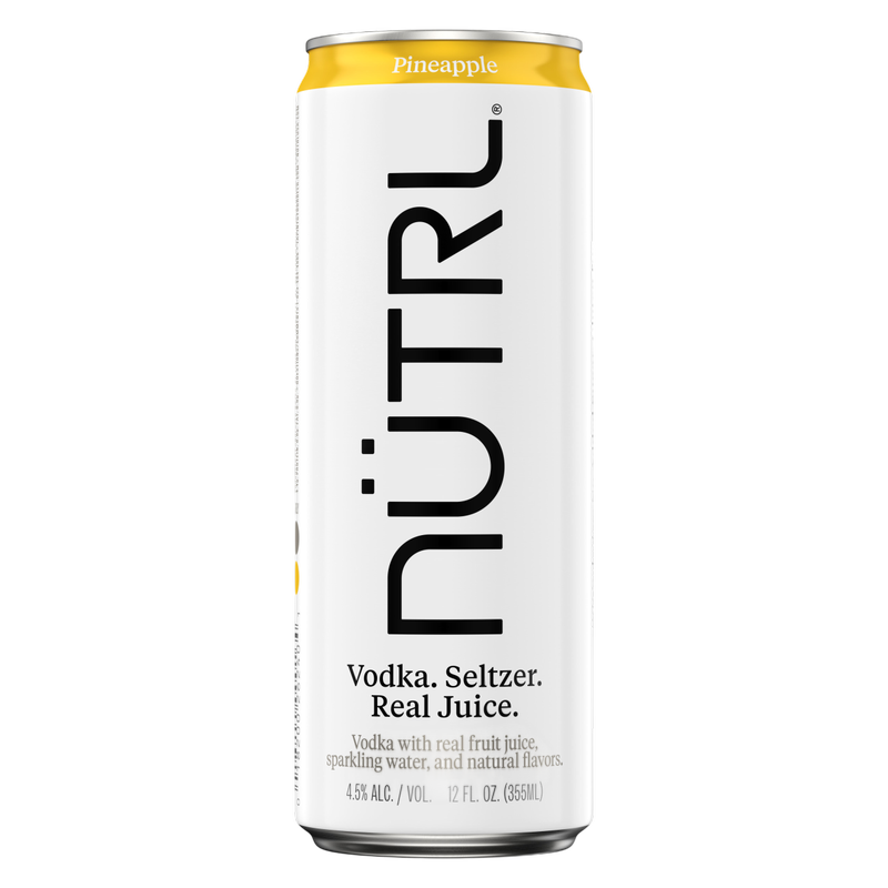 NUTRL Seltzer Pineapple Vodka Hard Seltzer 12oz Can 4.5% ABV