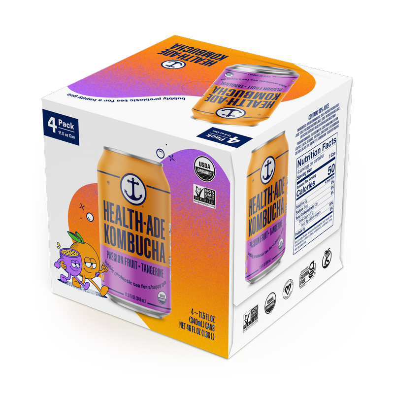 Health-Ade Passion Fruit-Tangerine 4pk 11.5oz Can