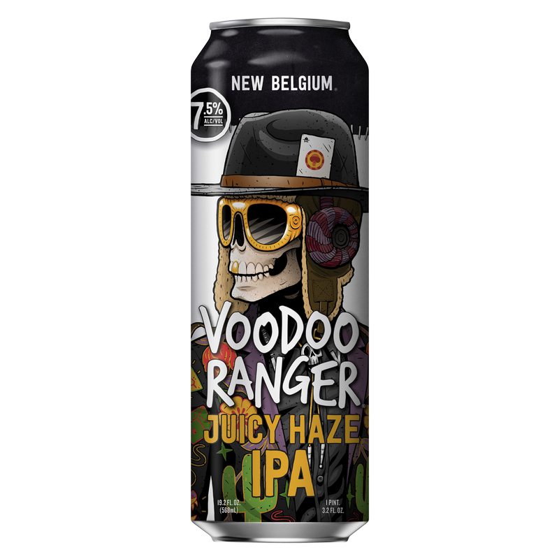 New Belgium Voodoo Ranger Juicy Haze IPA Single 19.2oz Can 7.5% ABV