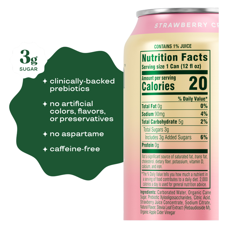 Bloom Pop Strawberry Cream 12oz Can