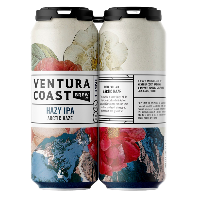 Ventura Coast Arctic Haze 4pk 16oz Can