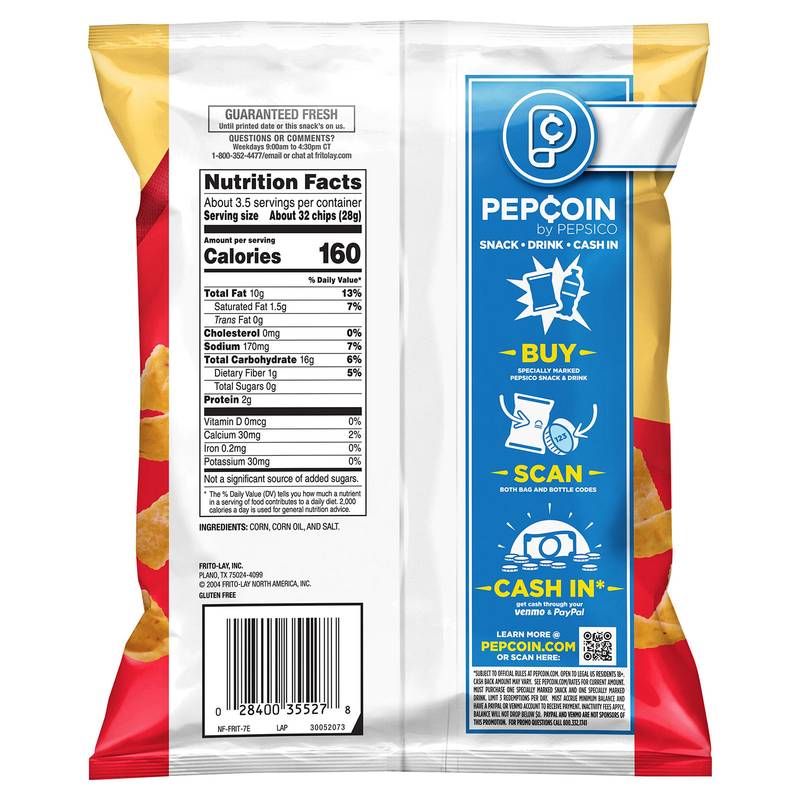 Fritos Original Corn Chips 3.25oz