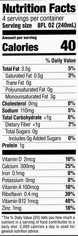 Milkadamia Unsweetened Vanilla Macadamia Milk 32oz Carton