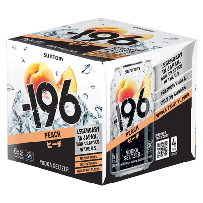 -196 Peach RTD 4pk 355ml Can 6% ABV