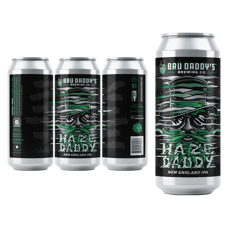 Bru Daddy's Haze Daddy IPA 4pk 16oz Can 6.3% ABV