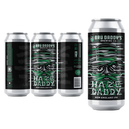 Bru Daddy's Haze Daddy IPA 4pk 16oz Can 6.3% ABV
