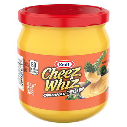 Kraft Cheez Whiz Original Cheese Dip, 15 oz Jar