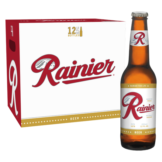 Rainier 12pk 12oz Bottles 4.6% ABV