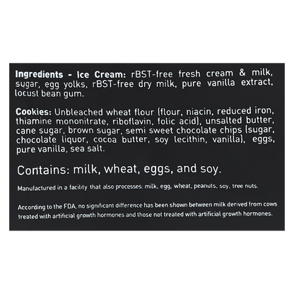 Ruby Jewel Chocolate Chip Cookie & Vanilla Ice Cream Sandwich 5.25oz